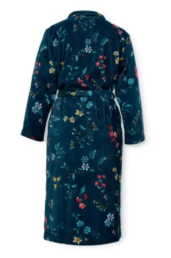 Pip Studio Bademäntel|Bademantel Les Fleurs Dunkelblau