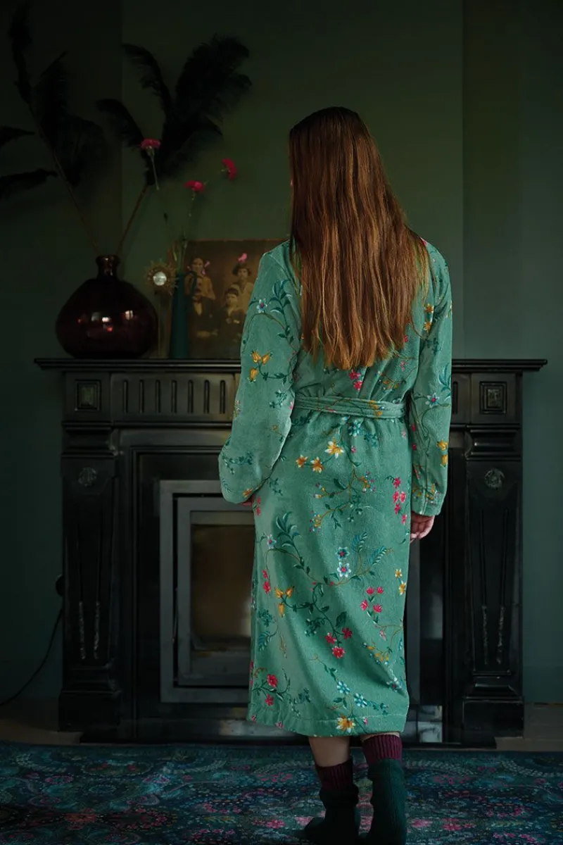 Pip Studio Bademäntel|Bademantel Les Fleurs Grün