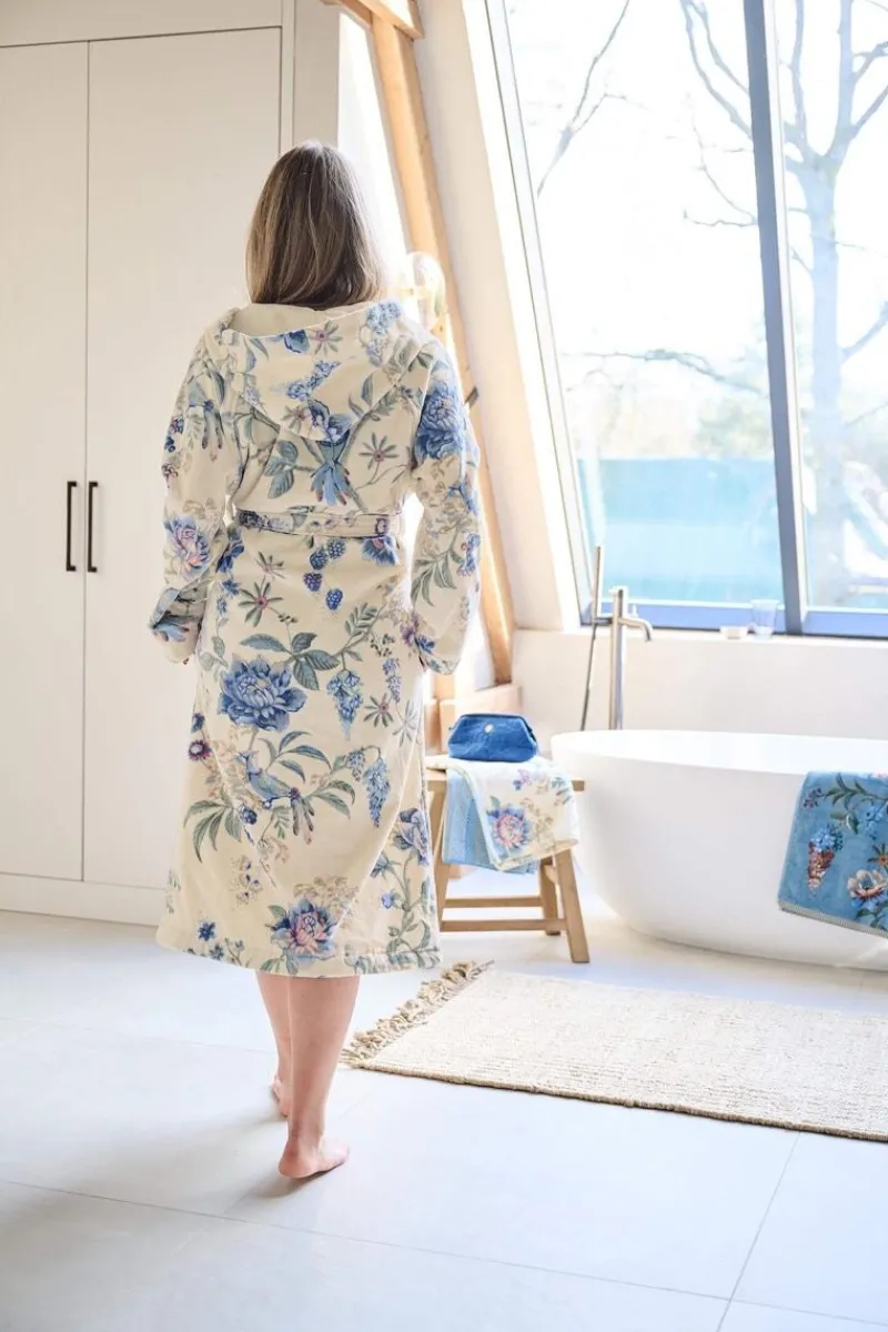 Pip Studio Bademäntel|Bademantel Secret Garden /Blau Weiß