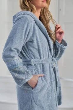 Pip Studio Bademäntel|Bademantel Soft Zellige Blau/Grau