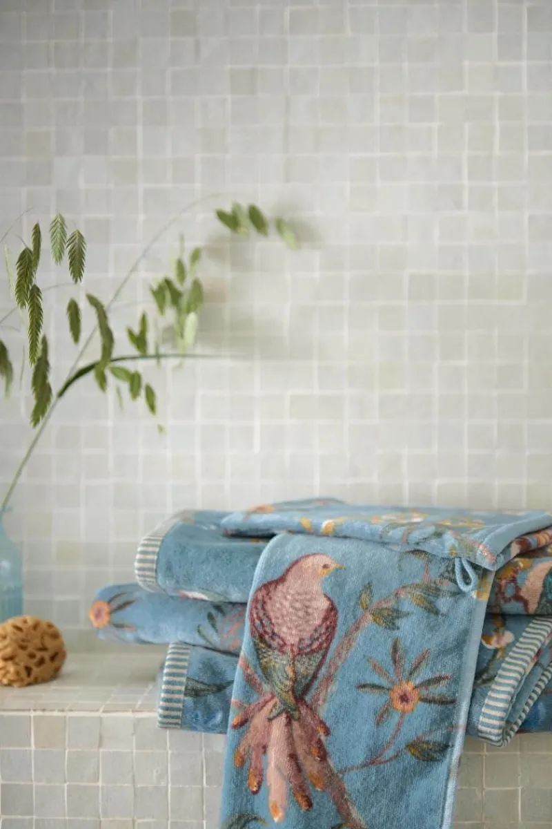 Pip Studio Handtücher|Badetuch Secret Garden 55x100cm Blau
