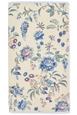 Pip Studio Handtücher|Badetuch Secret Garden Weiß/ 55x100cm Blau