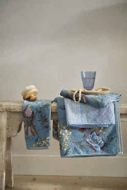 Pip Studio Handtücher|Badetuch Soft Zellige /Grau 55x100cm Blau