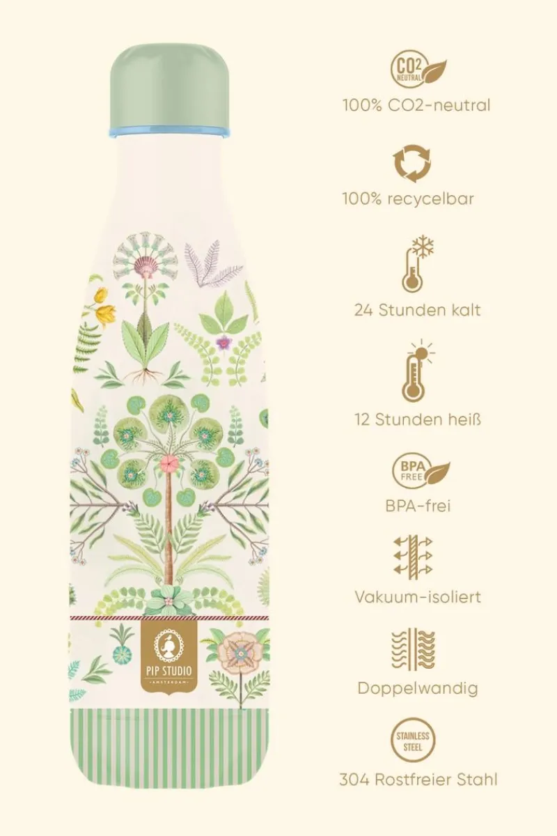 Pip Studio Thermosflaschen|Bamboleo Thermosflasche Grün 500ml