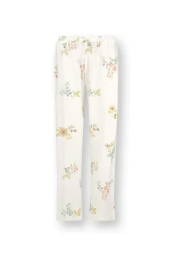 Pip Studio Hosen|Belin Lange Hose Blossom Chique Weiss