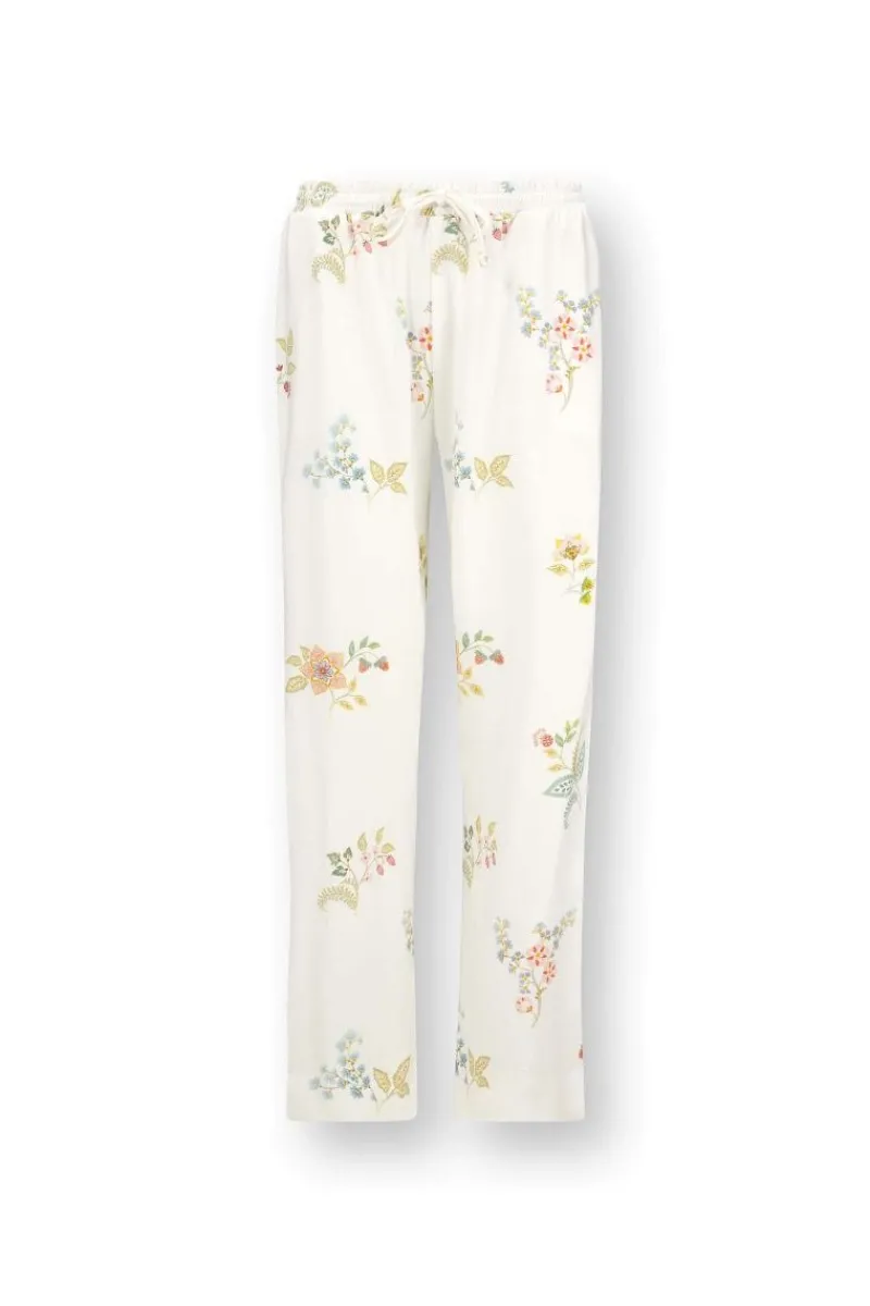 Pip Studio Hosen|Belin Lange Hose Blossom Chique Weiss