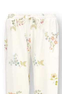 Pip Studio Hosen|Belin Lange Hose Blossom Chique Weiss