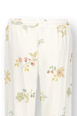 Pip Studio Hosen|Belin Lange Hose Blossom Chique Weiss