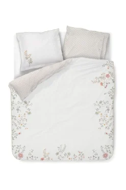 Pip Studio Bettbezüge|Bettbezugsset Campo de Flores Gebrochen Weiss
