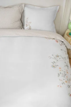 Pip Studio Bettbezüge|Bettbezugsset Campo de Flores Gebrochen Weiss