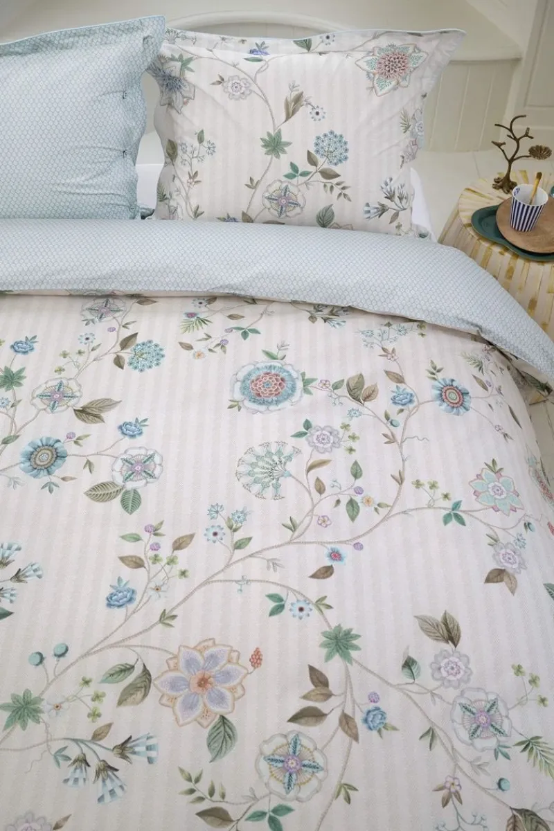 Pip Studio Bettbezüge|Bettbezugsset Flores Bailando Gebrochen Weiss Weiß