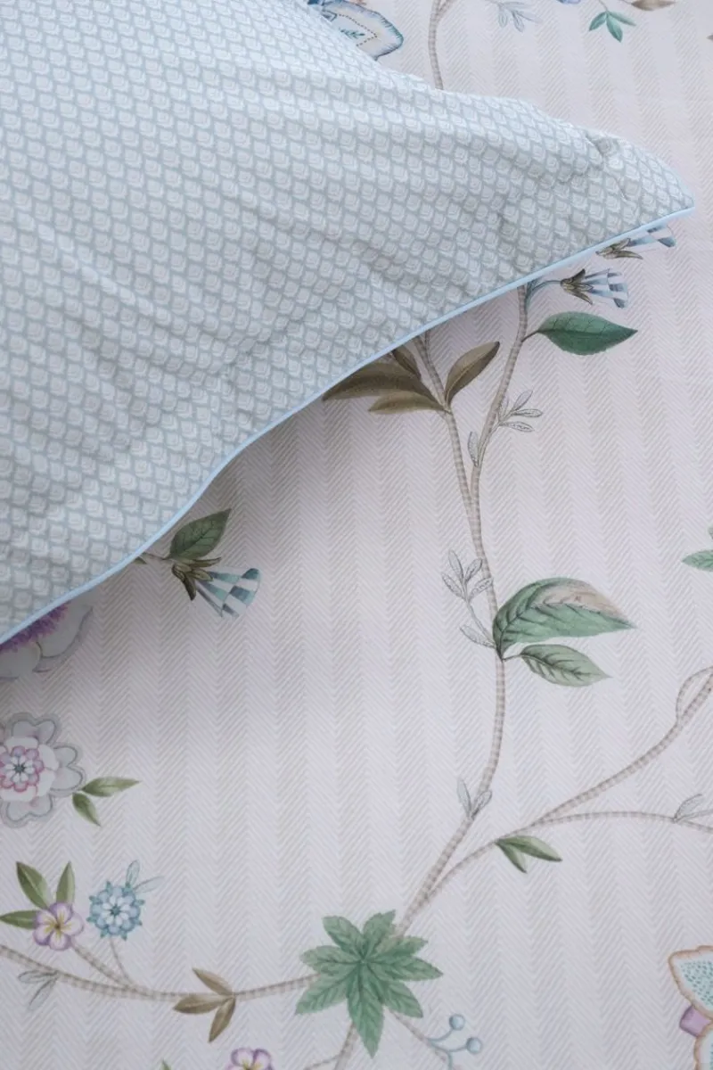 Pip Studio Bettbezüge|Bettbezugsset Flores Bailando Gebrochen Weiss Weiß