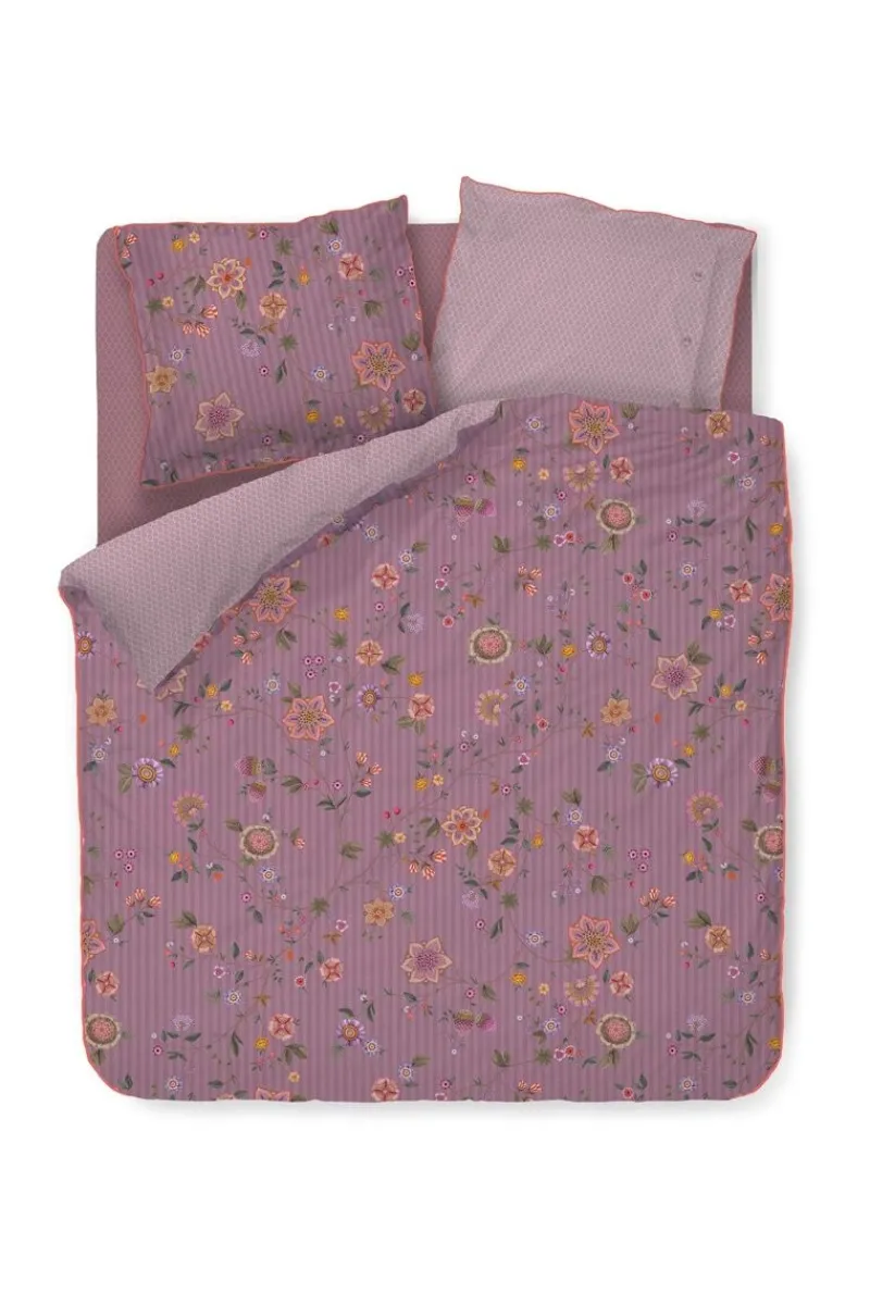 Pip Studio Bettbezüge|Bettbezugsset Flores Bailando Purpur Violett