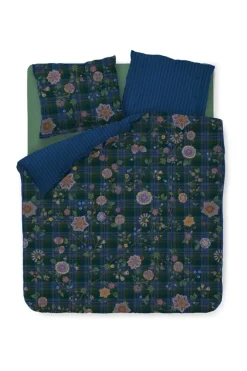 Pip Studio Bettbezüge|Bettbezugsset Flores Felices Dunkelblau