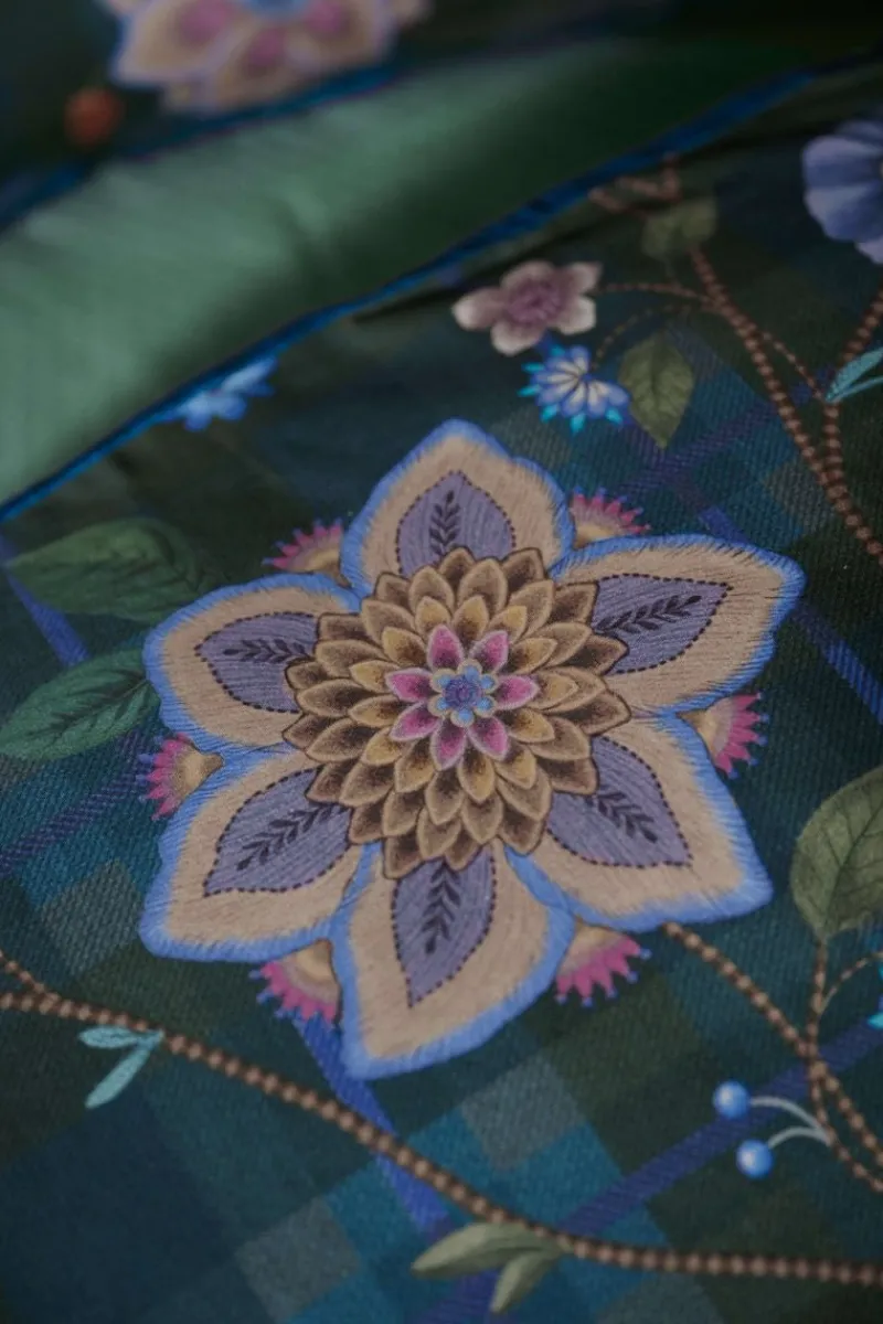 Pip Studio Bettbezüge|Bettbezugsset Flores Felices Dunkelblau