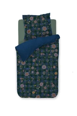 Pip Studio Bettbezüge|Bettbezugsset Flores Felices Dunkelblau