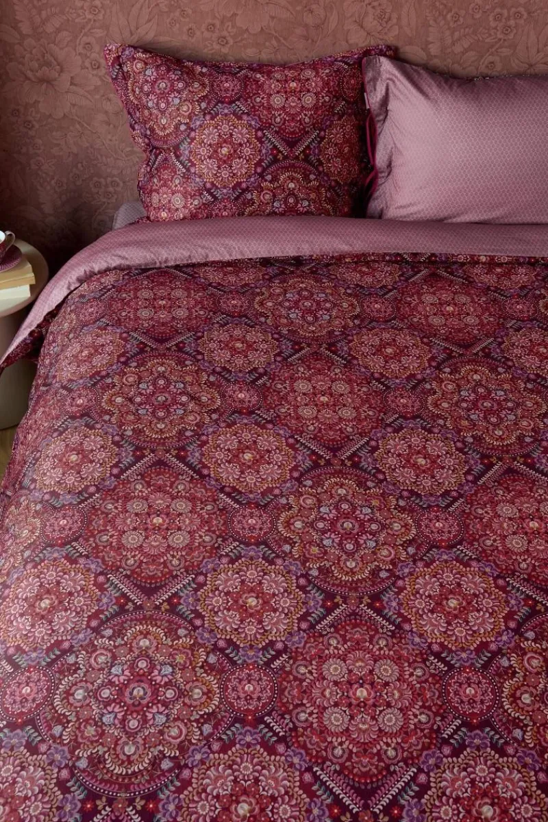 Pip Studio Bettbezüge|Bettbezugsset Il Mosaico Dunkelrot