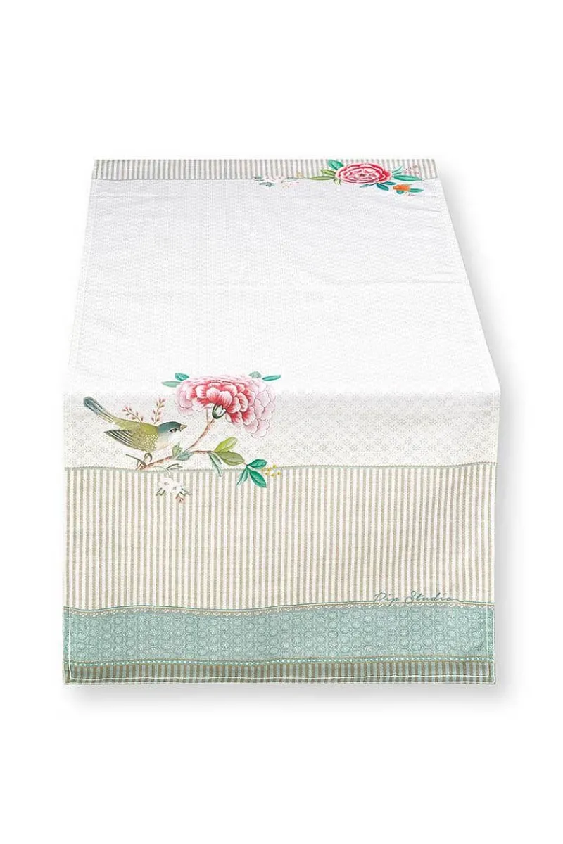 Pip Studio Tischlaufer|Blushing Birds Tischläufer Khaki