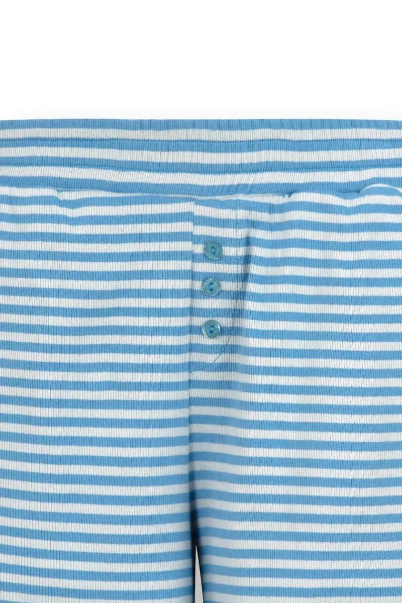 Pip Studio Shorts|Strandmode|Bobi Kurze Hose Little Sumo Stripe Blau