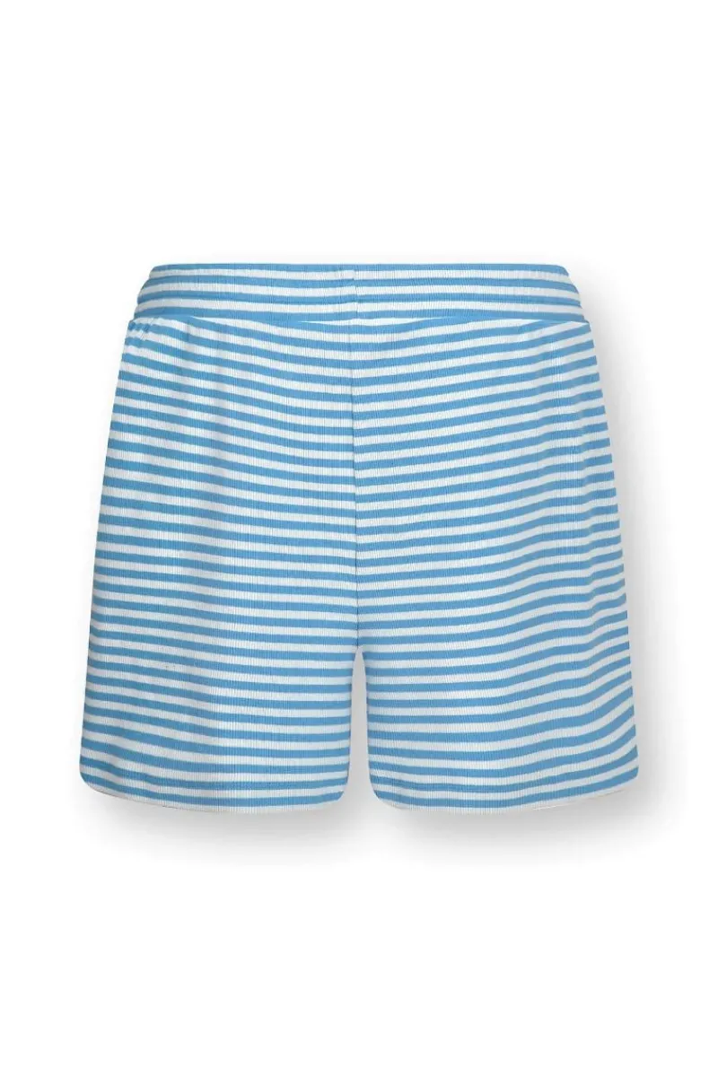 Pip Studio Shorts|Strandmode|Bobi Kurze Hose Little Sumo Stripe Blau