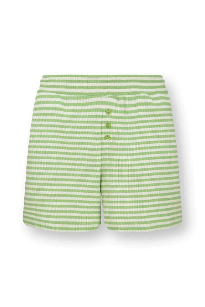 Pip Studio Shorts|Strandmode|Bobi Kurze Hose Little Sumo Stripe Grün