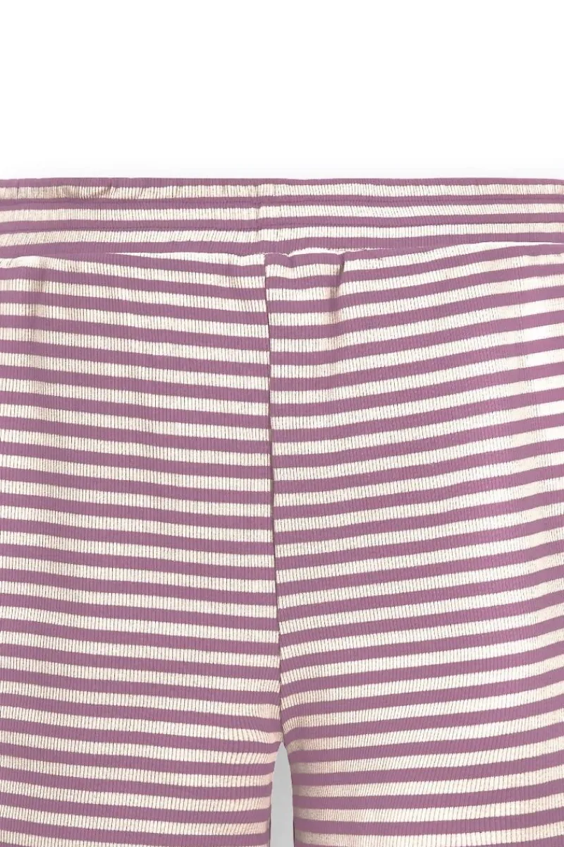 Pip Studio Shorts|Strandmode|Bobi Kurze Hose Little Sumo Stripe Lila Violett