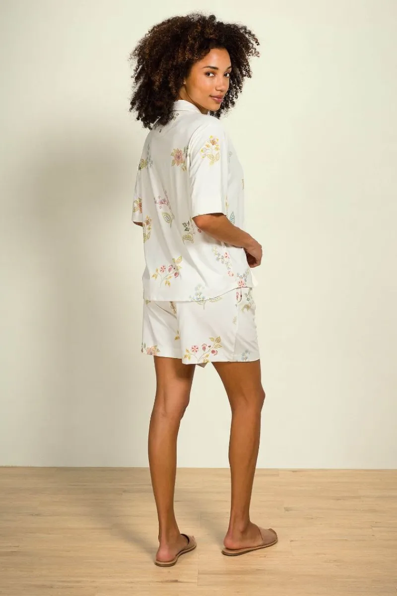 Pip Studio Shorts|Strandmode|Bo Kurze Hose Blossom Chique Weiss
