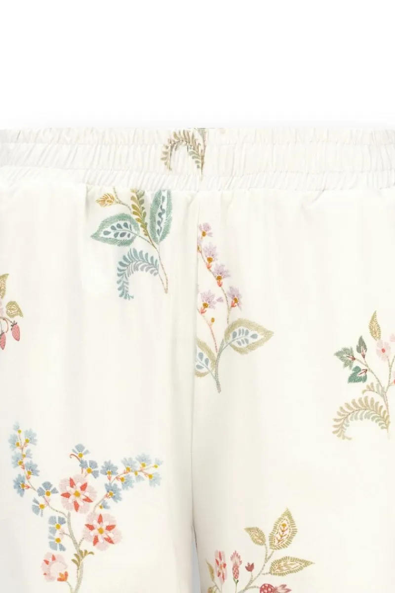 Pip Studio Shorts|Strandmode|Bo Kurze Hose Blossom Chique Weiss