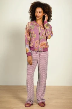 Pip Studio Hosen|Britta Lange Hose Little Sumo Stripe Lila Violett