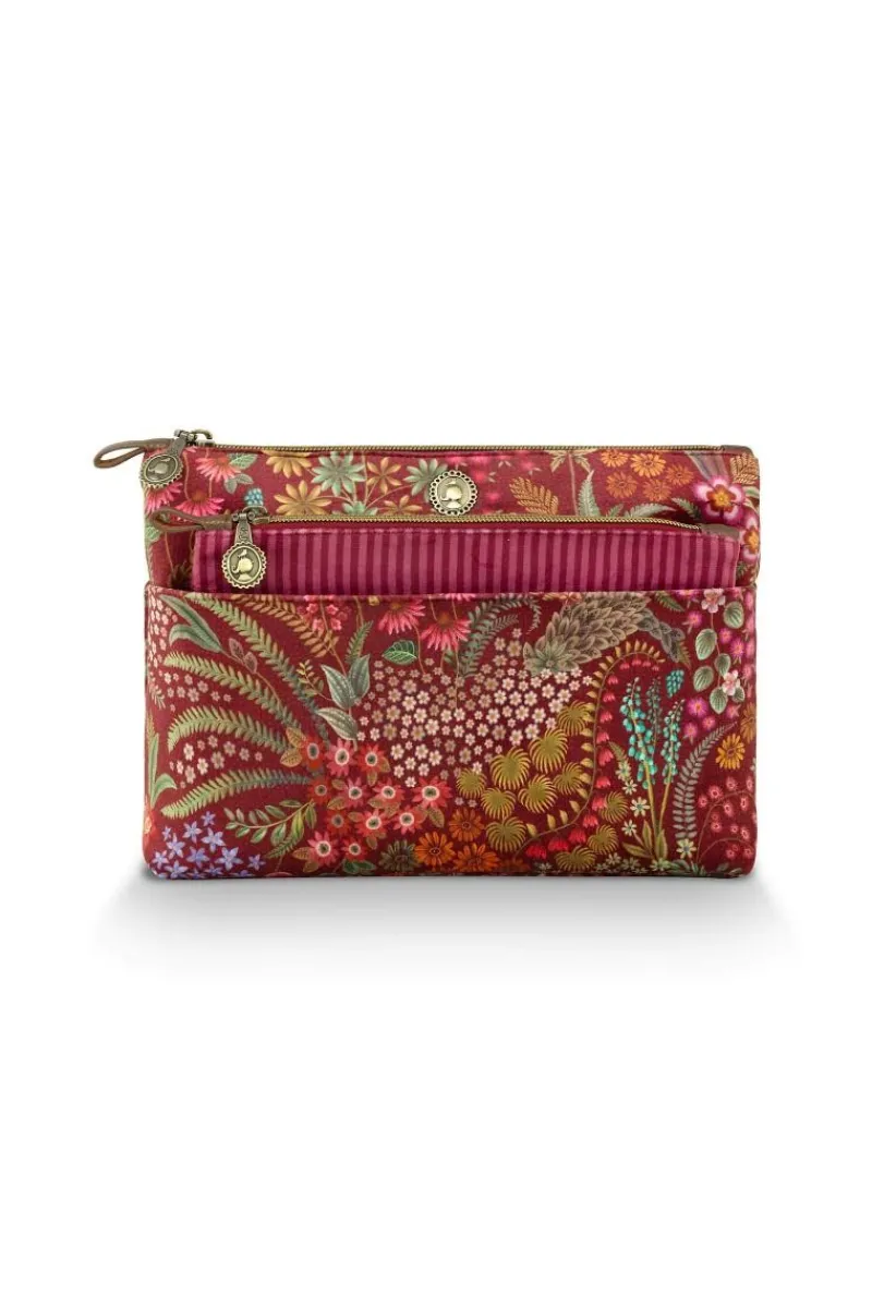 Pip Studio Kosmetiktasche|Caryn Kosmetiktasche Kombi Querida Rot
