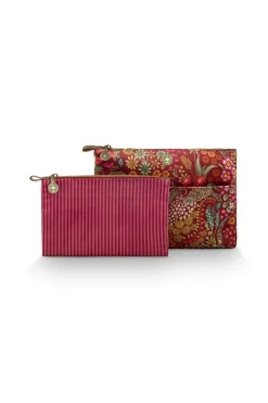 Pip Studio Kosmetiktasche|Caryn Kosmetiktasche Kombi Querida Rot