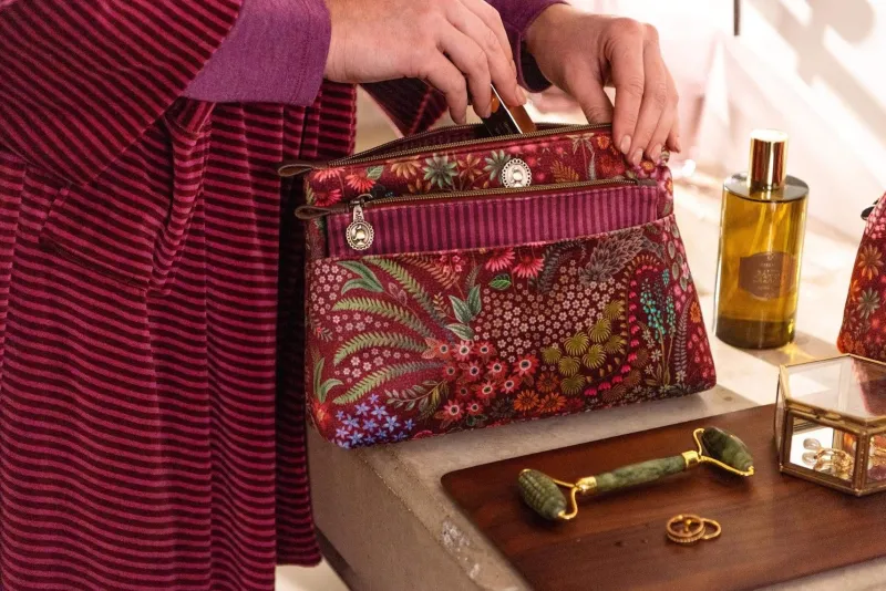 Pip Studio Kosmetiktasche|Caryn Kosmetiktasche Kombi Querida Rot