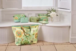 Pip Studio Kosmetiktasche|Necessaire|Coco Necessaire Mittel Samba Streifen Limette Grün