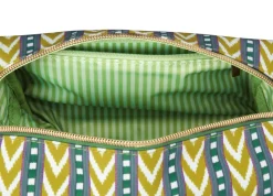 Pip Studio Kosmetiktasche|Necessaire|Coco Necessaire Mittel Samba Streifen Limette Grün