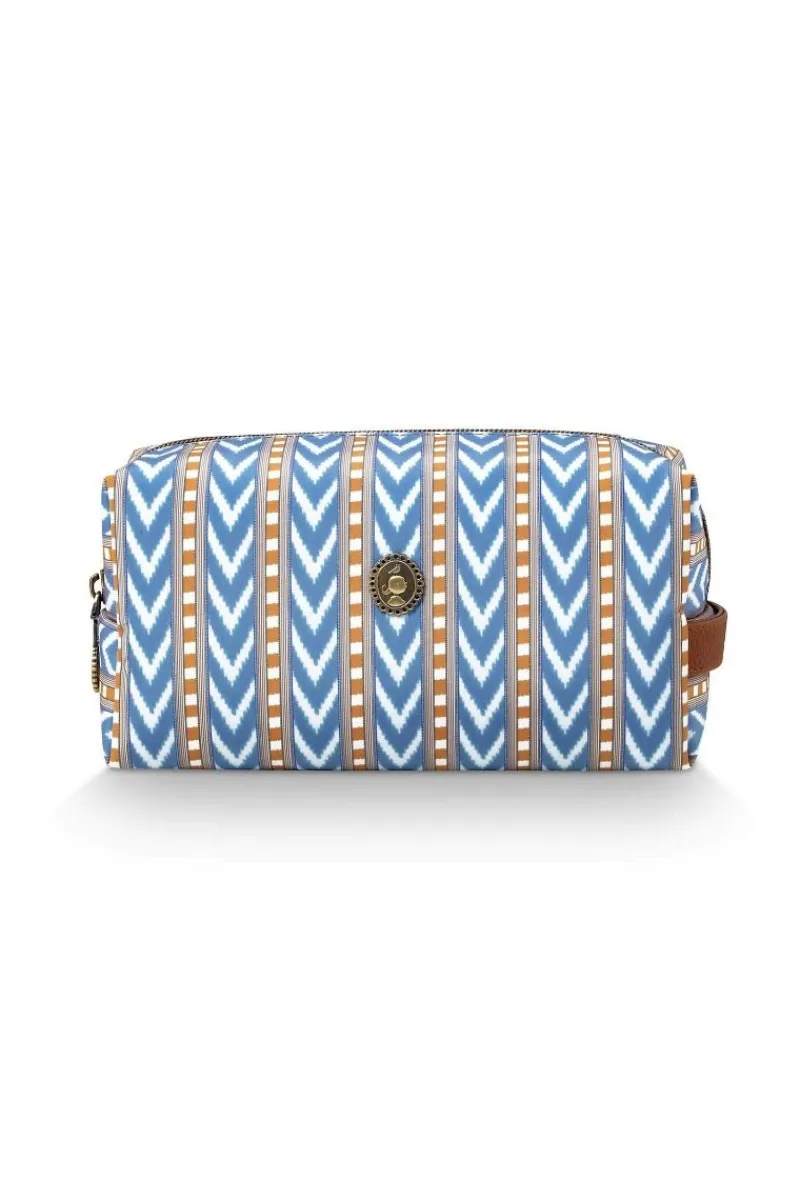 Pip Studio Kosmetiktasche|Necessaire|Coco Necessaire Mittel Samba Streifen Blau