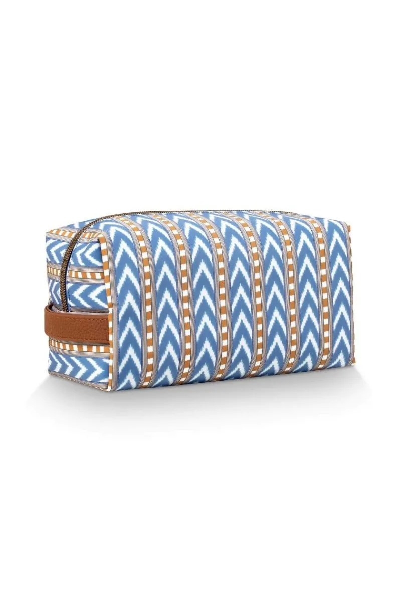 Pip Studio Kosmetiktasche|Necessaire|Coco Necessaire Mittel Samba Streifen Blau