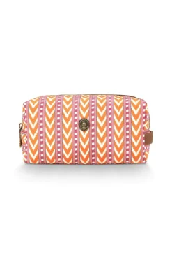 Pip Studio Kosmetiktasche|Necessaire|Coco Necessaire Mittel Samba Streifen Orange