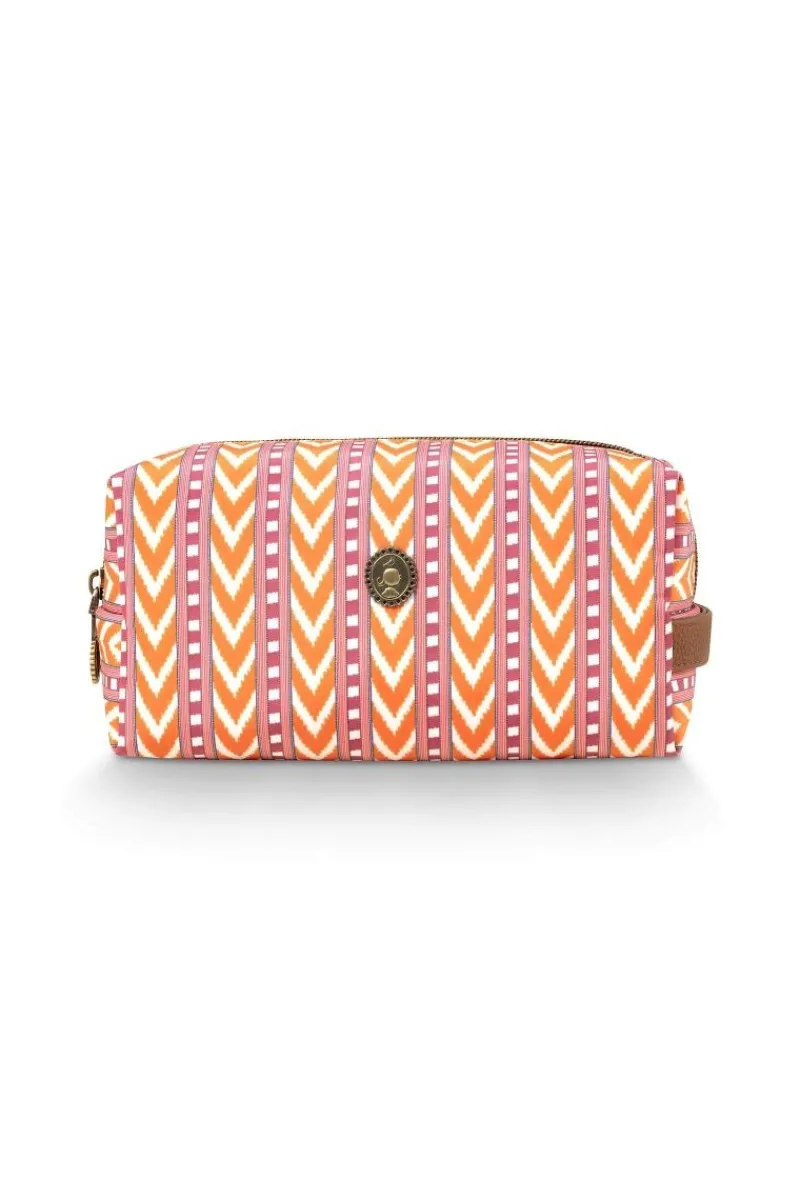 Pip Studio Kosmetiktasche|Necessaire|Coco Necessaire Mittel Samba Streifen Orange