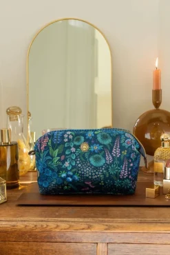 Pip Studio Necessaire|Cooper Kosmetiktasche Mittelgross Querida Dunkel Blau