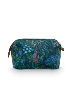 Pip Studio Necessaire|Cooper Kosmetiktasche Mittelgross Querida Dunkel Blau