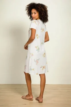 Pip Studio Strandmode|Nachthemden|Daisy Nachthemd Kurze Ärmeln Blossom Chique Weiss