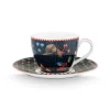 Pip Studio Espresso Tasse|Tasse & Untertasse|Espresso Tasse & Untertasse Berry Blues Blau