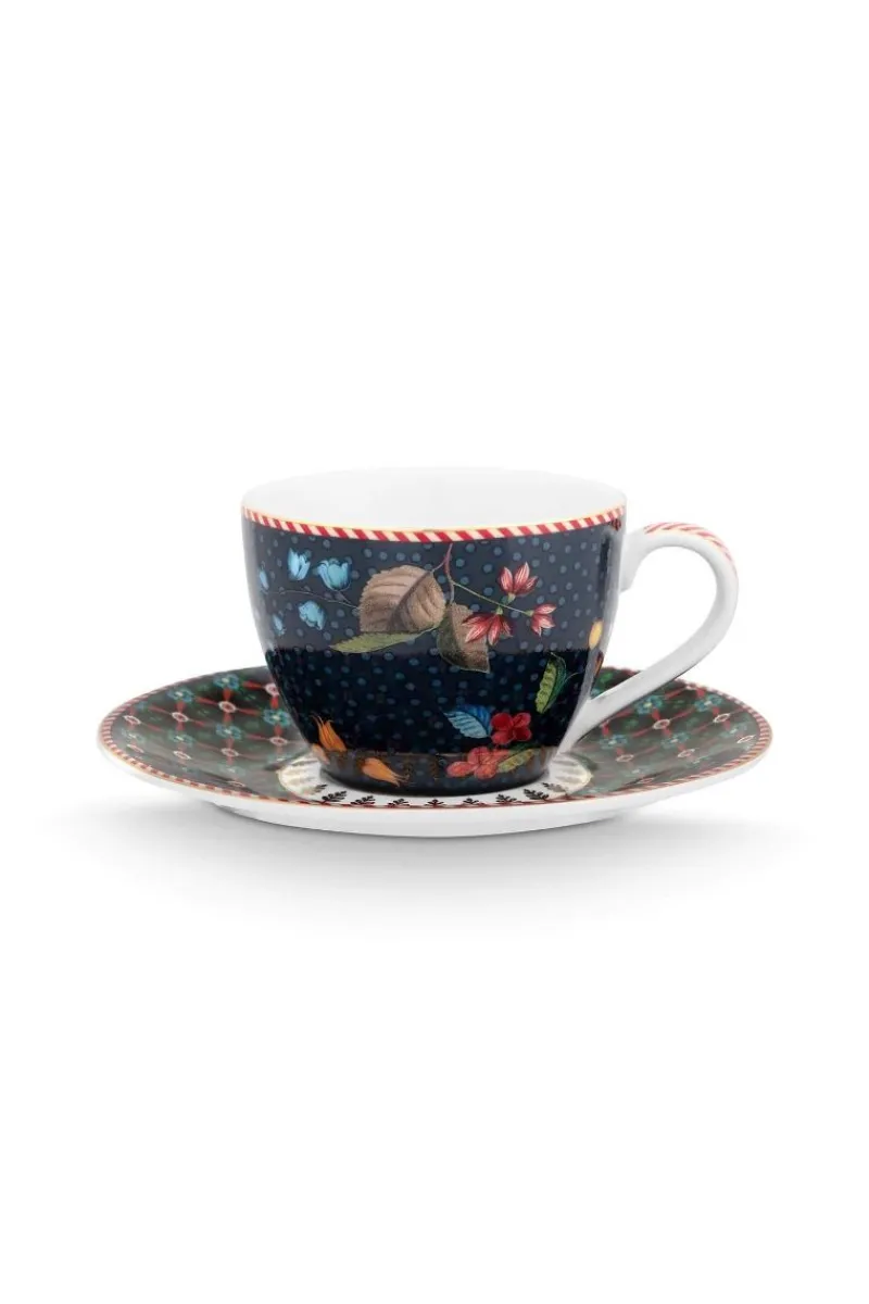 Pip Studio Espresso Tasse|Tasse & Untertasse|Espresso Tasse & Untertasse Berry Blues Blau