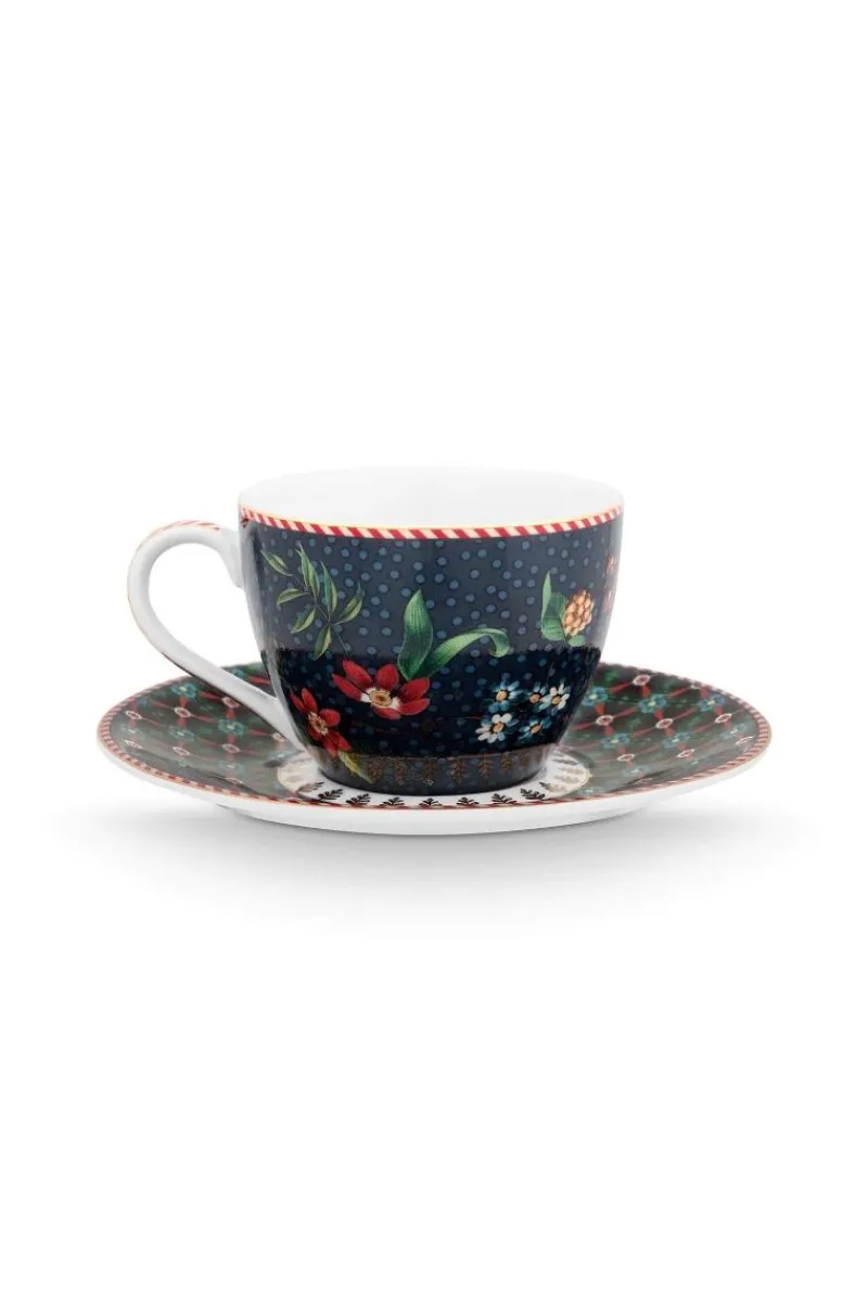 Pip Studio Espresso Tasse|Tasse & Untertasse|Espresso Tasse & Untertasse Berry Blues Blau