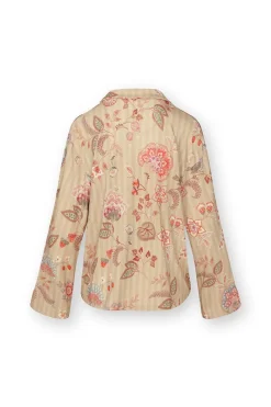 Pip Studio Tops|Tops Mit Langen Ärmeln|Faye Top Lange Ärmeln Buenas Noches Sand