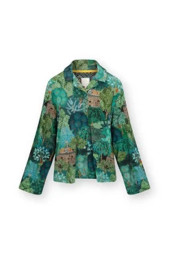 Pip Studio Tops|Tops Mit Langen Ärmeln|Faye Top Lange Ärmeln Jardin de Noche Blau