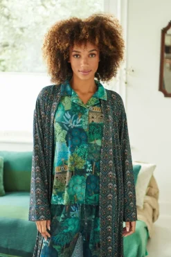Pip Studio Tops|Tops Mit Langen Ärmeln|Faye Top Lange Ärmeln Jardin de Noche Blau