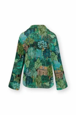 Pip Studio Tops|Tops Mit Langen Ärmeln|Faye Top Lange Ärmeln Jardin de Noche Blau
