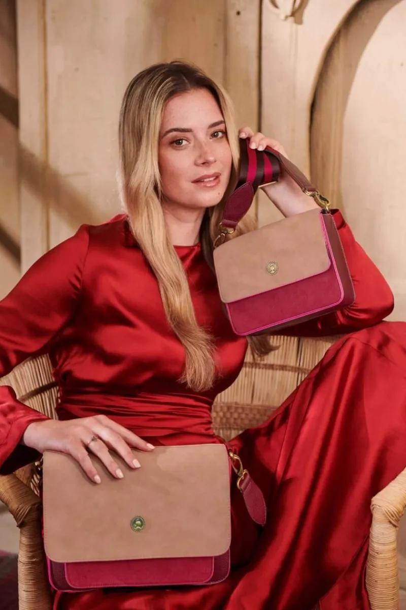 Pip Studio Taschen|Umhängetaschen|Fenna Schultertasche Klein Uni Rot