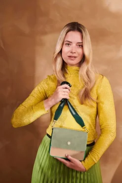 Pip Studio Taschen|Umhängetaschen|Fenna Schultertasche Klein Uni Grün